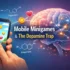 Mobile minigames triggering dopamine response in the brain, illustrating why casual phone games are so addictive
