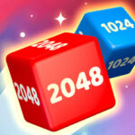 Chain Cube 2048: Jogo de fusão 3D