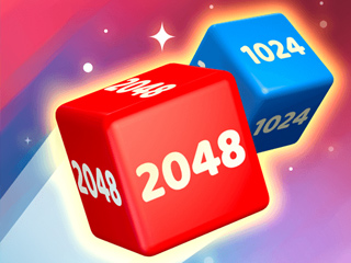 chain cube 2048 3d merge game