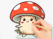 coloring book mushroom