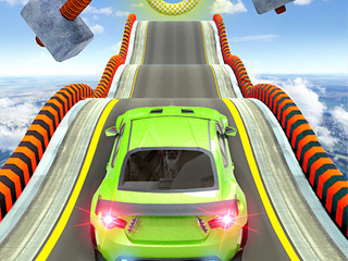 mega ramp car stunts